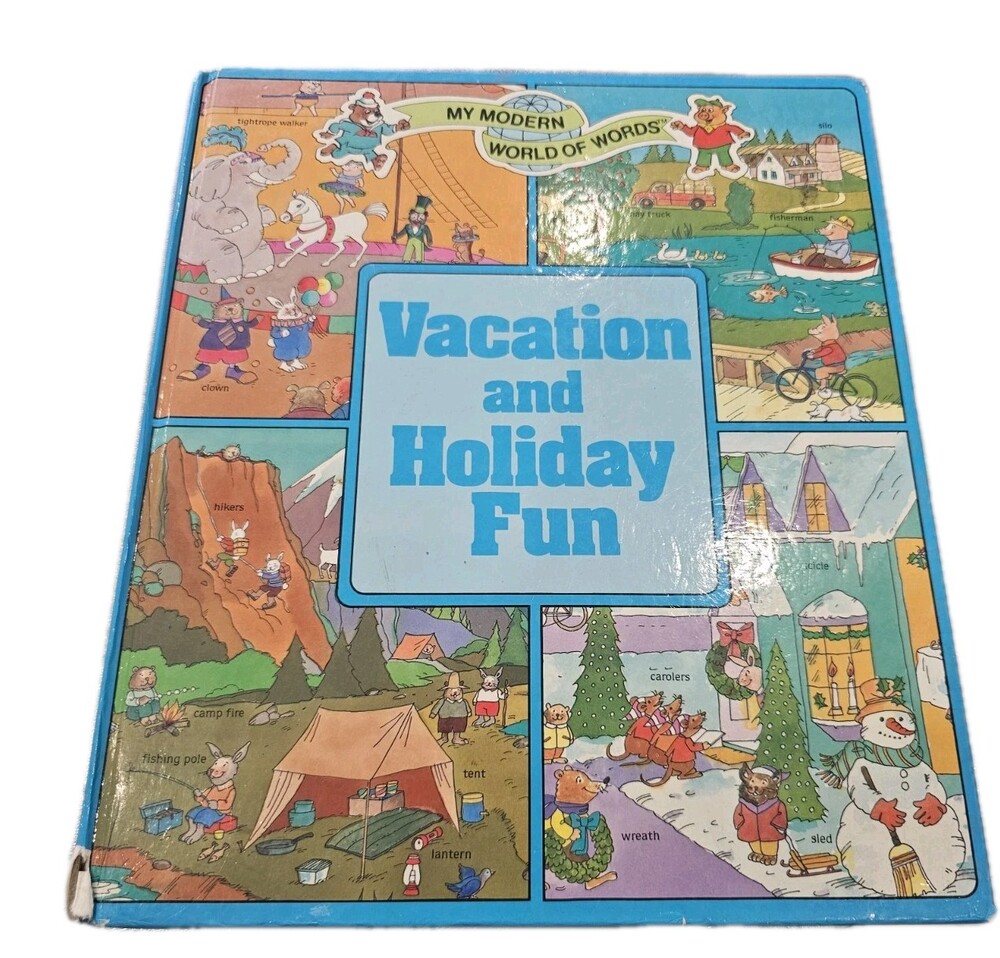 My Modern World of Words Vacation and Holiday Fun Children’s Hardcover Book...